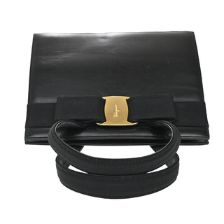 Salvatore Ferragamo Convertible Vara Bow Tote Leather