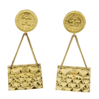 Chanel 31 Rue Cambon Flap Bag Clip-On Earrings Metal