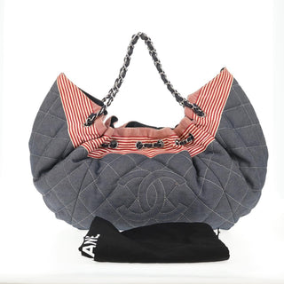 Chanel Stretch Spirit Cabas Quilted Denim