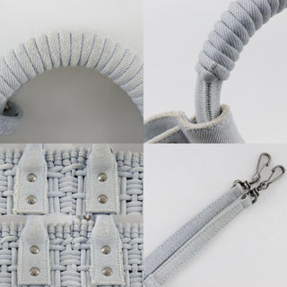 Balenciaga Bistro Panier Bag Woven Denim