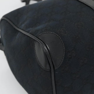 Gucci Vintage Zip Boston Bag GG Canvas