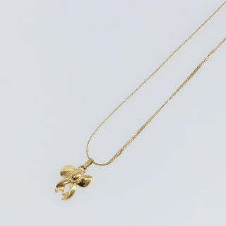 Christian Dior CD Ribbons Pendant Necklace Metal