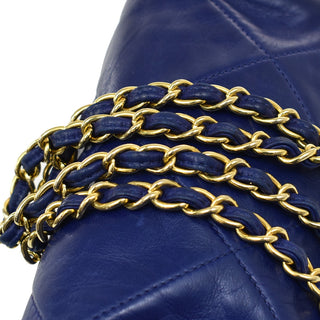 Chanel Vintage Diamond CC Barrel Bag Quilted Leather