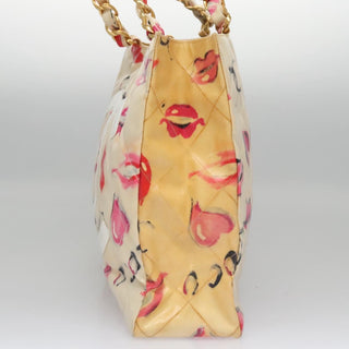 Chanel Vintage CC Chain Tote Printed patent leather