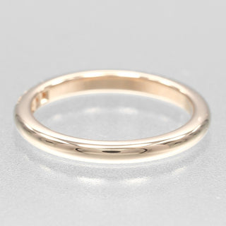 Tiffany & Co. Forever Wedding Band Ring 18K Pink Gold with Diamonds