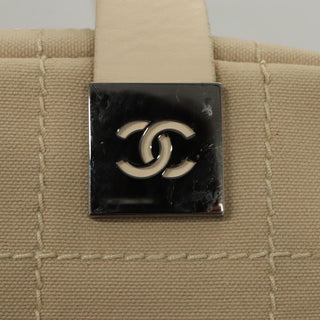 Chanel Chocolate Bar CC Bowler Bag Canvas