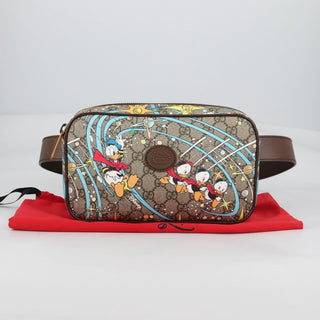 Gucci Disney Donald Duck Belt Bag Printed GG Coated Canvas