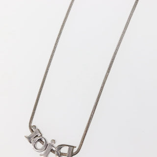 Christian Dior Logo Necklace Metal