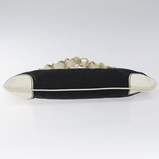 Chanel Vintage Olsen CC Chain Shoulder Bag Canvas and Leather