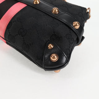 Gucci Horsebit Chain Clutch GG Canvas with Leather