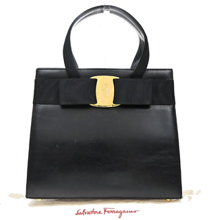 Salvatore Ferragamo Convertible Vara Bow Tote Leather