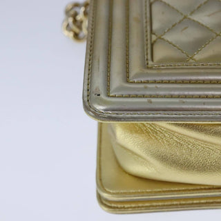 Chanel Boy Flap Bag Quilted Patent