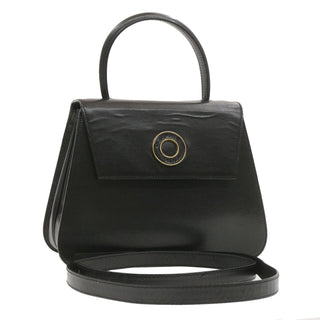 Celine Circle Logo Handbag Leather