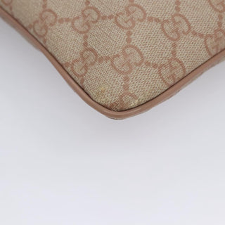 Gucci Front Zip Flat Messenger Bag GG Coated Canvas