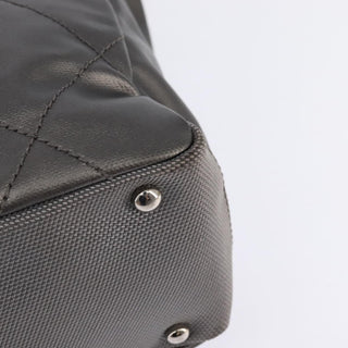 Chanel Biarritz Tote Quilted Coated Canvas