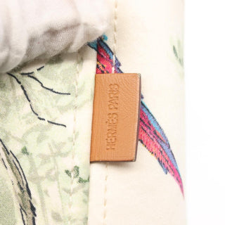 Hermes Panier De Plage Handbag Printed Canvas