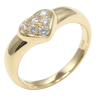Tiffany & Co. Heart Band Ring 18K Yellow Gold with Diamonds