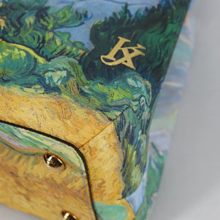 Louis Vuitton Montaigne Handbag Limited Edition Jeff Koons Van Gogh Print Canvas