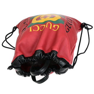 Gucci GG Marmont Drawstring Backpack Matelasse Leather