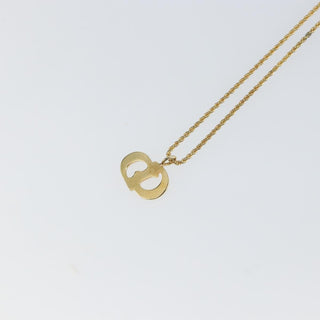 Christian Dior CD Pendant Necklace Metal