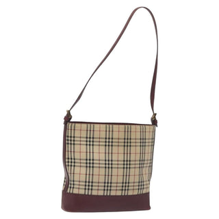 Burberry Shoulder Bag Nova Check Canvas