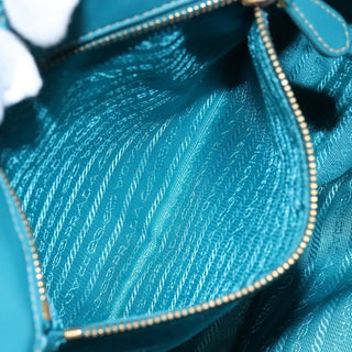 Prada Logo Bow Tote Tessuto with Leather