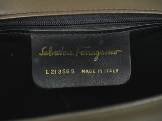 Salvatore Ferragamo Gancini Shoulder Bag Leather
