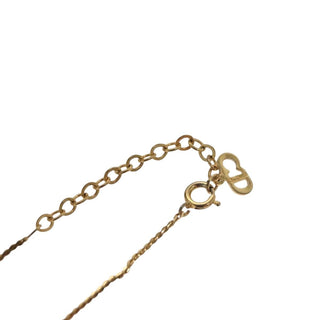 Christian Dior CD Pendant Necklace Gold-plated