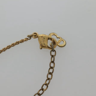 Christian Dior Logo Pendant Necklace Metal