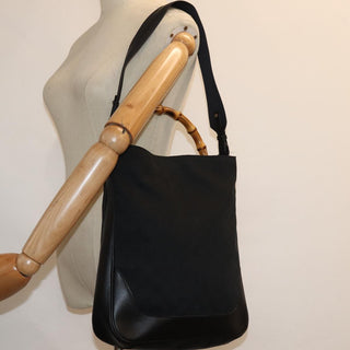 Gucci Vintage Bamboo Handle Tote Canvas
