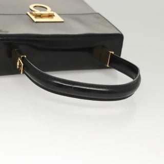 Salvatore Ferragamo Gancini Convertible Top Handle Bag Patent Leather