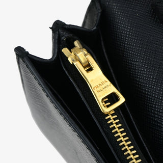 Prada Wallet on Strap Saffiano Leather