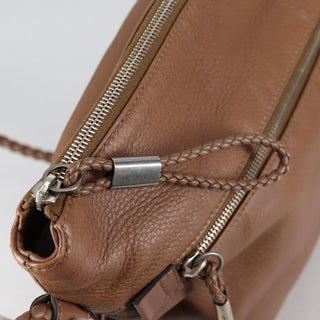 Gucci Braided Strap Zip Messenger Leather