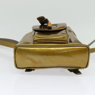 Gucci Vintage Bamboo Backpack Patent