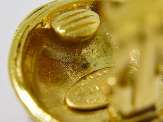 Chanel Vintage CC Hoop Clip-On Earrings Metal