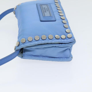 Prada Etiquette Flap Bag Studded Tessuto