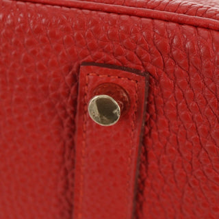 Hermes Birkin Handbag Red Togo with Gold Hardware