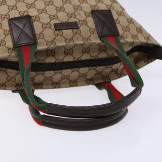 Gucci Web Zip Tote GG Canvas