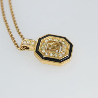 Christian Dior CD Pendant Necklace Metal