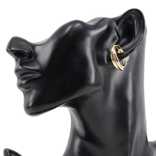 Cartier Trinity Earrings 18K Tricolor Gold with Cultured Pearls