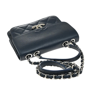 Chanel Filigree Flap Bag Calfskin Leather