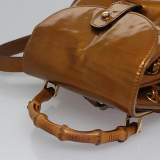Gucci Vintage Bamboo Backpack Patent