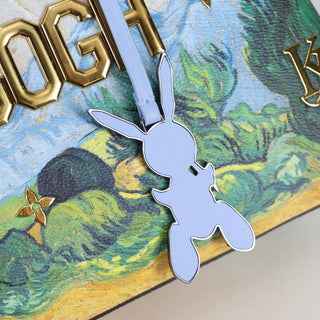 Louis Vuitton Montaigne Handbag Limited Edition Jeff Koons Van Gogh Print Canvas