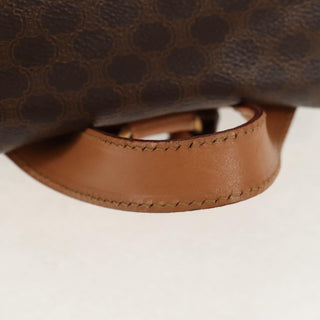 Celine Vintage Drawstring Flap Backpack Macadam Coated Canvas