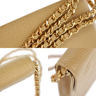 Chanel Vintage CC Phone Holder Crossbody Bag Caviar