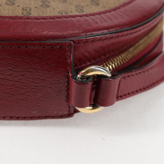 Gucci Doraemon Round Shoulder Bag Printed Mini GG Coated Canvas