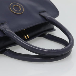Celine Circle Logo Handbag Leather