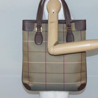 Burberry Nova Check Tote Canvas and Leather