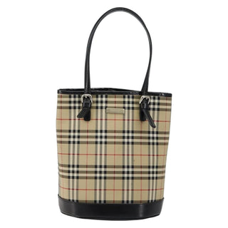 Burberry Nova Check Tote Canvas and Leather
