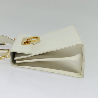 Salvatore Ferragamo Gancini Convertible Top Handle Bag Leather